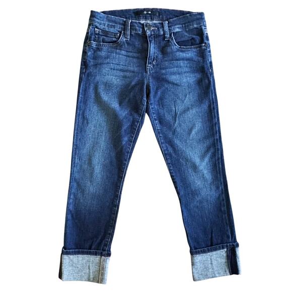 Joe's Capri Jeans Women's Size 26 Blue Lexington Cuffed Mid Rise Preppy 1111 - Picture 1 of 13